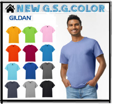 T-Shirt Homme GILDAN Heavy Cotton 100% Jersey Coton Bio Manches Courtes Col Rond Jersey homme price