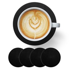 Set de 4 napperons ronds en PVC cuir antidérapant [Couleur café] pour table Ensemble table café & cantine price