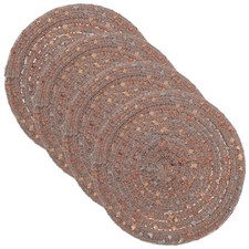 4 Pcs Set De Table Rond Tressé Sous-verres À Café Sets Ronds Dessous Ensemble table café & cantine price