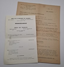 Ensemble documents Amis de la Musique de Chambre 1963 Comédie des Champs-Elysées Ensemble de chambre price