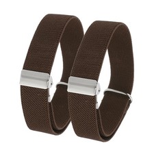 Ceinture jarretière élastique pour homme et femme, 2 pièces, marron Jarretière ceinture price