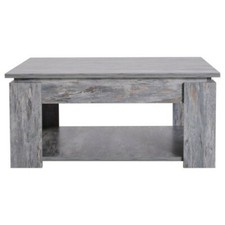 Table basse 2 niveaux console d'extrémité d'accentuation table étagère inférieure rangement salon Console meubles price