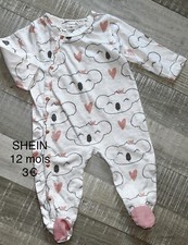 Schein 12 Mois Bébé Fille : Pyjama Babygros Coton Bébé Fille Pyjama fille price