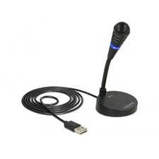 DeLOCK USB Microphone with Gooseneck for Notebook and Computer, Plug & Play, Ide Computer Microphone price