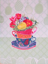 Torchon de Pâques 100% Coton Nid d'Abeille Easter Towel Towel Machine price