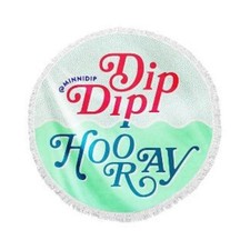 Minnidip Round Beach Towel - Dip Dip Hooray - 60" round Towel Machine price
