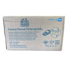 20 X Rouleau Papier Thermique Pour Enregistreur D Caisse Pos Homologué 57MM X Caisse registre et pos Roll price