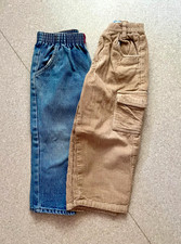 lot de 2 pantalons garçon 4 ans La-Fête-à-la-Grenouille velours beige /jeans TBE Pantalons garçon price