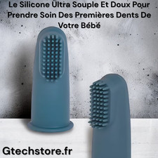 Brosse À Dents De Doigt En Silicone Souple Pour Le Soin Bucco Dentaire De Bébé Bébé brosse à dents price