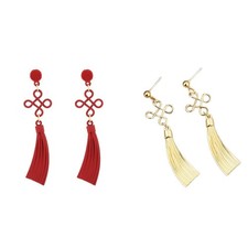 Boucles d'oreilles à nœud chinois, nouveauté, accessoires de Costume, boucles Costume boucles d'oreilles price