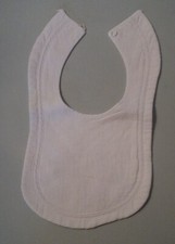 Bavoir de bébé piqué de coton blanc Feeding Bib price