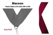 RUBANS MÉDAILLE MARRON LANIÈRES AVEC CLIP 22mm TISSÉ PAQUETS DE 10/25/50/100 Ribbons price