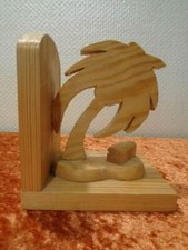 Support De Livre En Bois - Palme - Hauteur 16 Cm - Fait Main Book support / Stand price