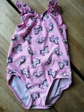 Maillot de bain une pièce bébé fille licorne arc-en-ciel 18-24 mois très bon état Bébé Swimsuit price