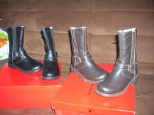 VAL 125 EUR 1 neuves 26 CUIR NOIR  bottes morabito garçon fille faites vos lots Bottes fille price
