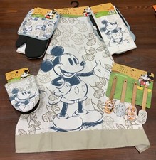 Disney Lot Kitchen Items OVEN MITTS, POT HOLDER, APRON, TOWELS Mickey Mouse New! Kitchen Glove price