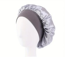 Bonnet de nuit/sortie de bain en satin pour femme, taille unique, large bande... Bonnet femme price