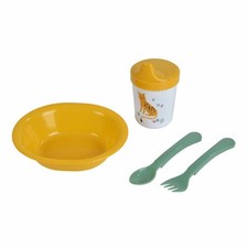 Set Repas 4 Pièces Bébé "Sweet Savane" Jaune Feeding ensemble price
