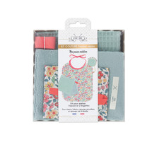 Kit de couture set premier repas pour bébé en tissu liberty  éponge vert tilleul Feeding ensemble price