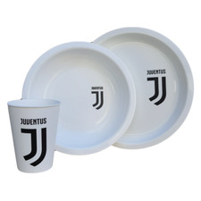 Set pour le Repas de Bébé 3 Pièces JUVENTUS Juventus Plat Bas Plan Verre Lot Feeding ensemble price