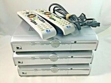 Lot of 3 Dish Satellite Receivers Two Remotes Pwr Cord AS IS Untested Parts Only Satellite Receivers price