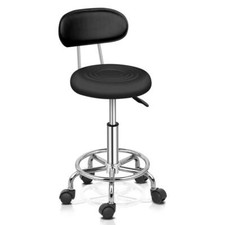 Tabouret de bar bureau tabouret à roulettes siège pivotant avec dossier noir Tabouret de bar price