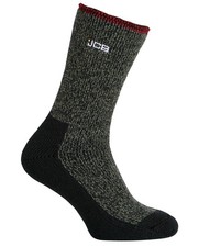 JCB Chaussettes Thermiques Homme Mi-Mollet Outdoor 85% Polyester Khaki/Noir Chaussettes (outdoor) price