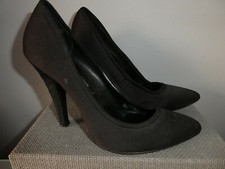 CHAUSSURES/TALONS FEMME NOIRES TRAVAIL/SOIRÉE/OCCASION POINTURE 3 DE TYPE TISSU NEW LOOK Evening chaussures price
