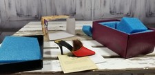 Just The Right Shoe Raine Willets Drops Seduction 25160 fur evening heel red blk Evening chaussures price