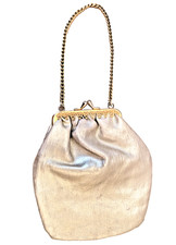 Pochette soirée vintage dorée années 60 - sac rétro chaine - clutch bag evening Evening sac price