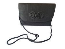 Sac du soir pochette tissu noir Vintage black evening bag Evening sac price