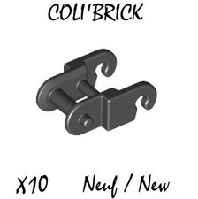 Lego 3711 - 10x Chenille / Technic, Link Chain - Noir Black - 14696 371126 NEW Chenille price