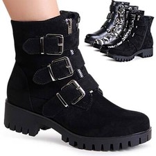 Bottes Biker Femme À Talons Avec Boucles Bottes femme price