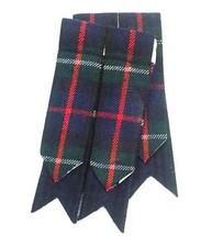Tartan Mackenzie Kilt Tuyau Flashes Acrylique Laine Jarretière Pointu/Highland Flashes price