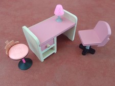 KIDKRAFT Bureau & Chaise & Tabouret Maison De Poupées Bois*/Dollhouse Parts Bureau tabouret price