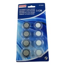 8 X Aimant Magnet Disque Rond 3 cm Fort Puissant Frigo Tableau Whiteboard Whiteboard price