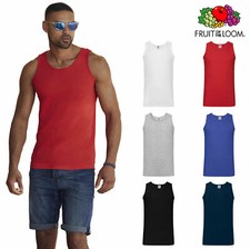 Débardeur Pour Homme En Coton Canottiera FRUIT OF THE LOOM T-Shirt Sans Manches T-shirt homme price