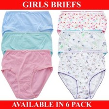 Culottes Filles Sous-Vêtements Enfants 100% Coton Paquet De 6 Âge 2-13 Ans Sous-vêtements fille price