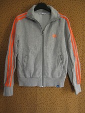Veste Adidas Original Sport Jacket gris et Orange coton Jacket Garçon - 12 ans Jacket garçon price