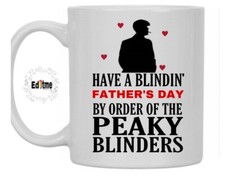 Personalised Worlds Best Dad Peaky Blinders Father's Day Novelty Drinks Mug Dishwashers price