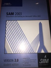 Sam 2003 Microsoft Bureau Entraînement CD Par Thomson Cours Technologie Bureau logiciels price