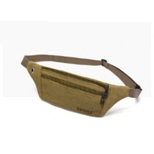 Sac Banane Sport Marron Sacoche en Tissu Zippée 31x11cm Homme Femme Sport sac homme price