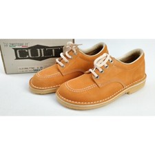 Chaussures Casual Cérémonie CULT Camel En Cuir Suédé Véritable MADE IN ITALY Casual chaussures garçon price
