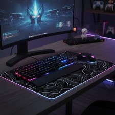 Tapis de Souris XXL Gaming Noir – Grand Mouse Pad Bureau Antidérapant 220x180mm Gaming souris Pad price