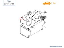 Tuyau de retour d'eau partner Berlingo M59 1.6 hdi 75CV 1323s6 d'origine Eau radiateurs price