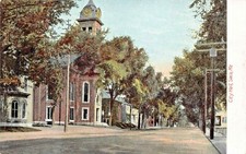Saco Maine ~ Ville Hall-Tree Doublé Street ~1910s Leighton Carte Postale Hall Tree price