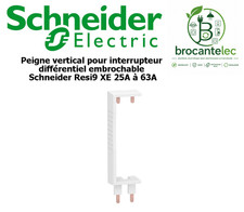 Peigne vertical pour interrupteur différentiel  xp 2P 25 à 63A - Schneider R9EXV Interrupteurs price