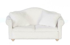 Canapé Loveseat Miniature Velours Blanc 2 Places Meubles De Salon Loveseat price