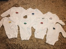 Gilet manches longues 0-1 mois, blanc, voiture, jours de la semaine Bébé Undershirt price
