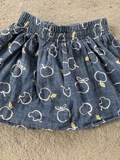 Next Jupe fille bleu blanc motif pomme imprimé Bébé Skirt price
